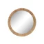 Tükör kerek rattan 70x6x70 cm natúr