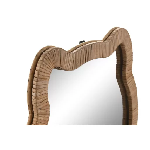 Tükör állatfej formájú rattan 40x3x42 cm natúr 2 féle