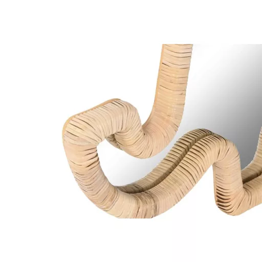 Tükör elefánt, zsiráf rattan 43x3x60 cm natúr 2 féle