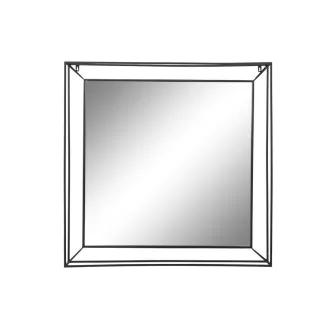 Tükör fém 90x10x90 cm fekete
