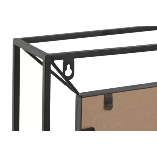 Tükör fém 53x10x75 cm fekete