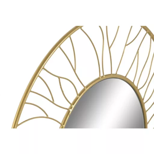 Tükör kerek fém 70x2x70 cm arany