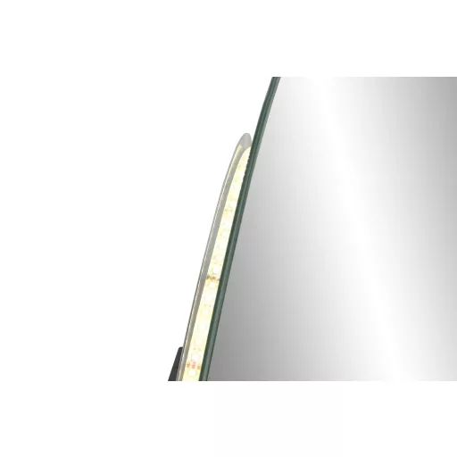 Tükör domború szegéllyel, led-es üveg 50x0,5x80 cm fehér