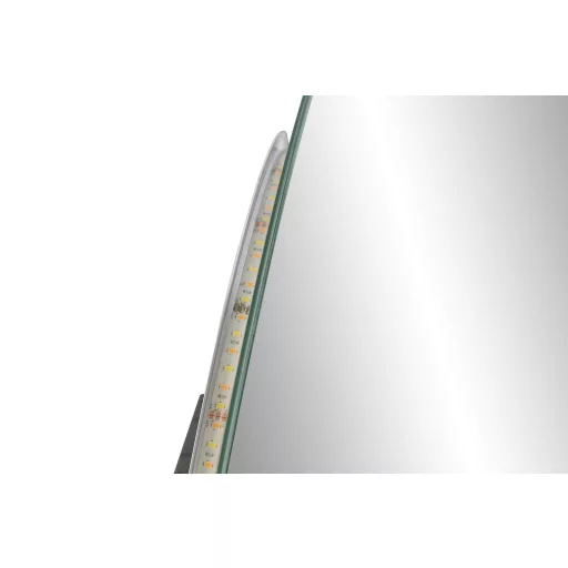 Tükör domború szegéllyel, led-es üveg 50x0,5x80 cm fehér