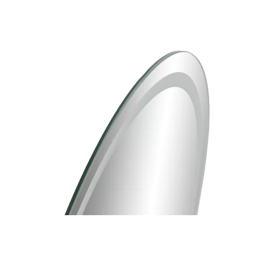 Tükör domború szegéllyel, led-es üveg 50x0,5x80 cm fehér