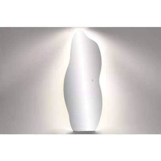 Tükör domború szegéllyel, led-es üveg 50x0,5x130 cm