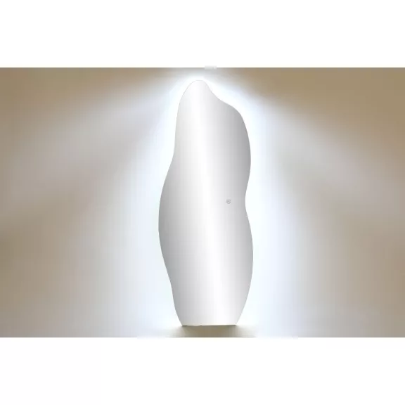 Tükör domború szegéllyel, led-es üveg 50x0,5x130 cm