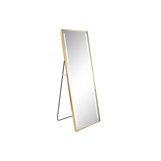   Tükör egész alakos, led-es aluminium, üveg 60x5x165 cm arany