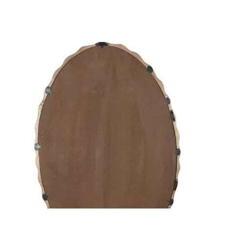 Tükör ovális mangófa 76x3x117 cm barna