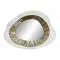 Espejo metal cristal 59x7x79 3d dorado