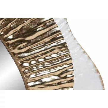 Espejo metal cristal 59x7x79 3d dorado