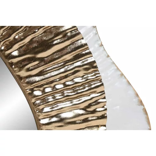 Espejo metal cristal 59x7x79 3d dorado
