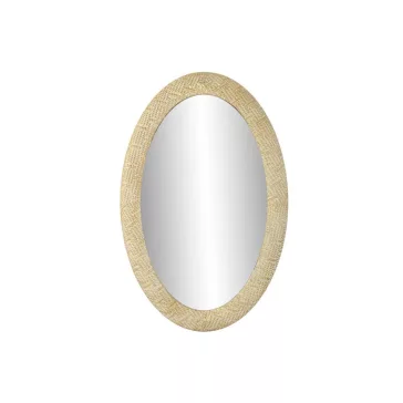 Espejo metal 66x4,5x104 dorado blanco
