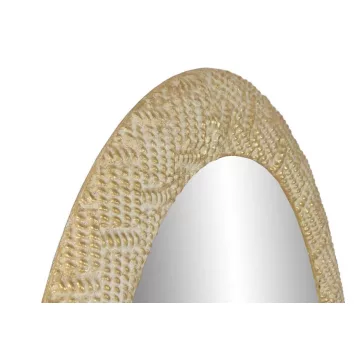Espejo metal 66x4,5x104 dorado blanco