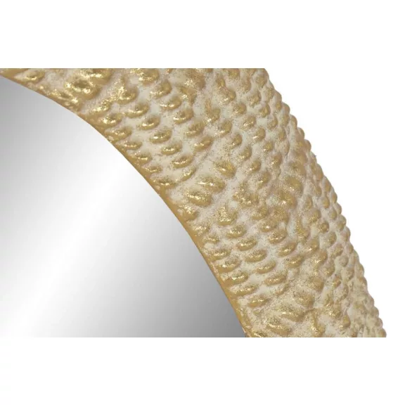 Espejo metal 66x4,5x104 dorado blanco
