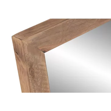 Espejo madera reciclada cristal 100x4x60 natural