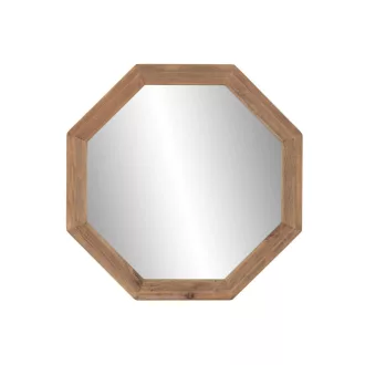 Espejo madera reciclada cristal 74x3x74 natural
