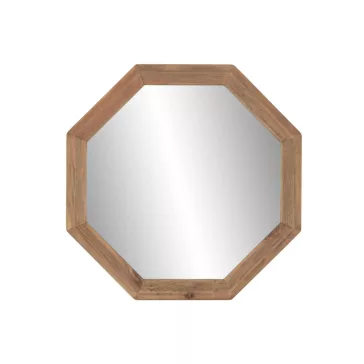 Espejo madera reciclada cristal 74x3x74 natural