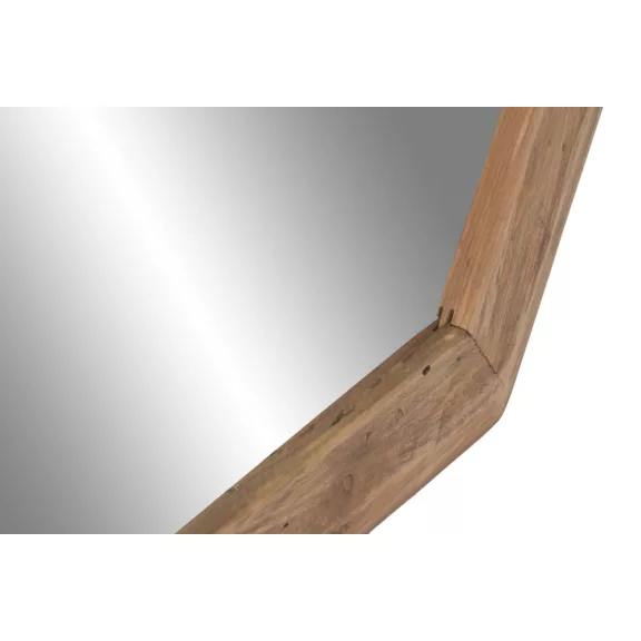 Espejo madera reciclada cristal 74x3x74 natural