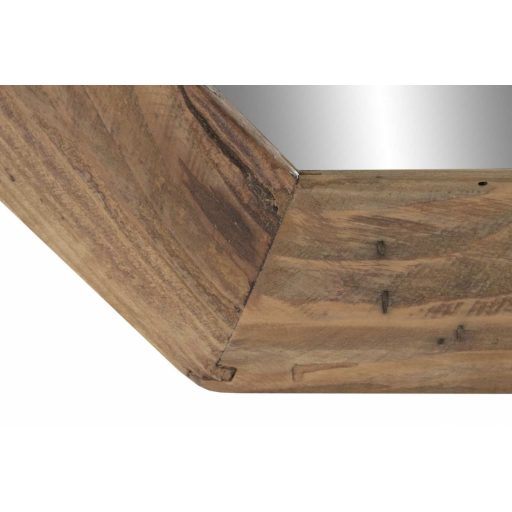 Espejo madera reciclada cristal 74x3x74 natural