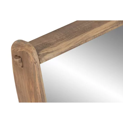 Espejo madera reciclada cristal 60x8x70 natural