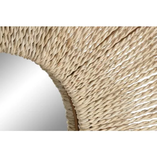 Espejo cuerda cristal 73x7x73 natural