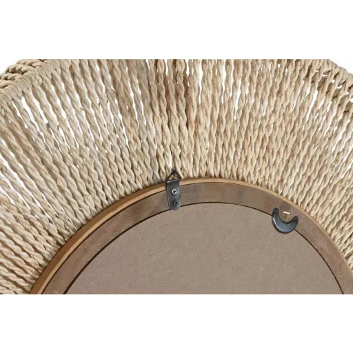 Espejo cuerda cristal 73x7x73 natural