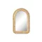 Espejo ratan cristal 30x3x45,5 bolitas natural