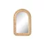Espejo ratan cristal 30x3x45,5 bolitas natural