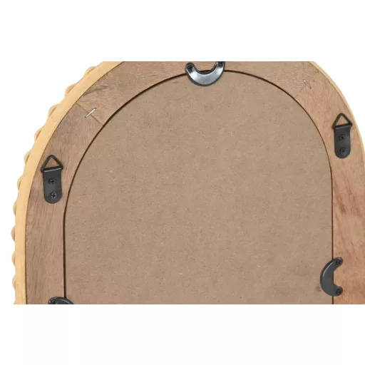 Espejo ratan cristal 30x3x45,5 bolitas natural