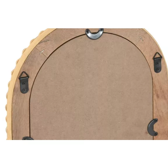 Espejo ratan cristal 30x3x45,5 bolitas natural