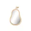 Espejo ratan cristal 41,5x4x68 pera natural