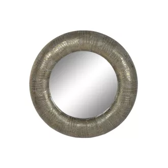 Espejo metal cristal 63x6,5x63 envejecido dorado
