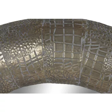 Espejo metal cristal 63x6,5x63 envejecido dorado