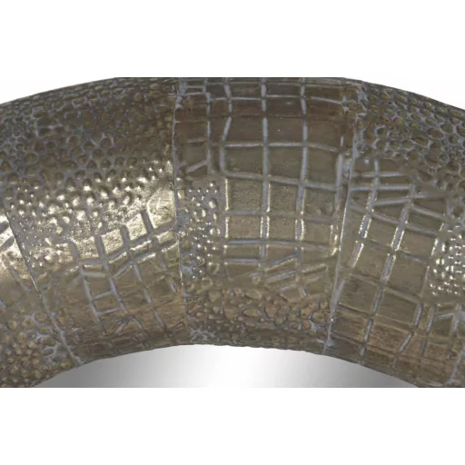 Espejo metal cristal 63x6,5x63 envejecido dorado