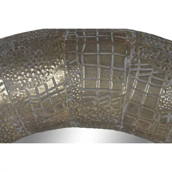 Espejo metal cristal 63x6,5x63 envejecido dorado