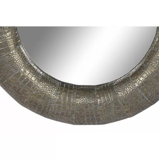 Espejo metal cristal 63x6,5x63 envejecido dorado