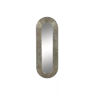 Espejo metal cristal 34x4x97 envejecido dorado