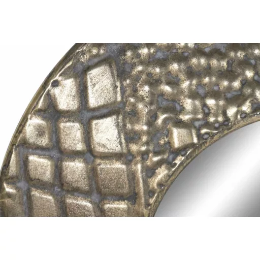 Espejo metal cristal 34x4x97 envejecido dorado