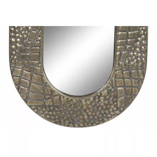 Espejo metal cristal 34x4x97 envejecido dorado
