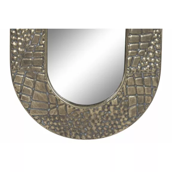 Espejo metal cristal 34x4x97 envejecido dorado