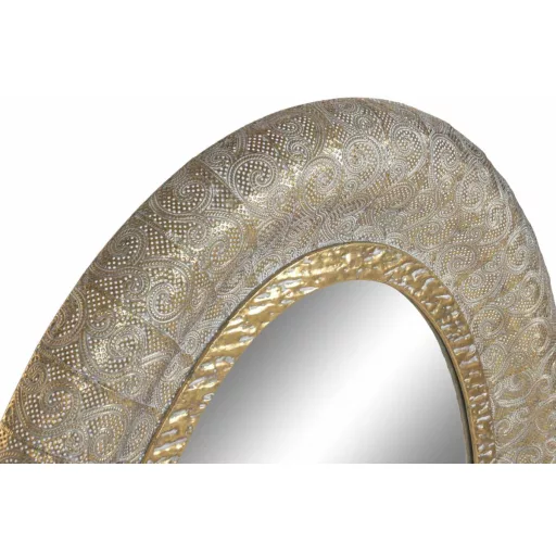 Espejo metal cristal 78x5,5x106 dorado