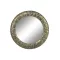 Espejo metal cristal 66x2,5x66 envejecido dorado