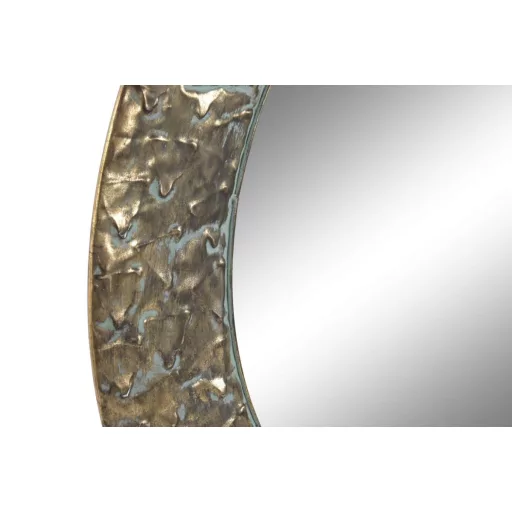 Espejo metal cristal 66x2,5x66 envejecido dorado