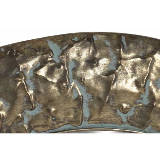Espejo metal cristal 66x2,5x66 envejecido dorado