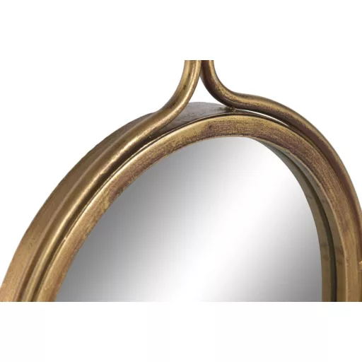 Espejo metal cristal 22x2,5x120,5 dorado