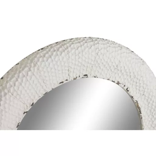 Espejo metal cristal 84x6x84 blanco