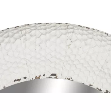 Espejo metal cristal 84x6x84 blanco