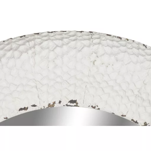 Espejo metal cristal 84x6x84 blanco