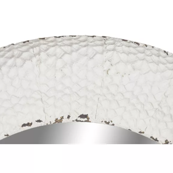 Espejo metal cristal 84x6x84 blanco
